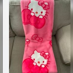 Hello Kitty Pink and White Blanket ♡ QUEEN SIZE ♡